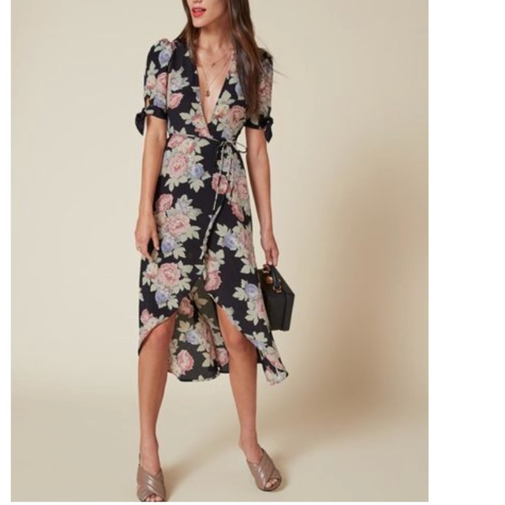 Sold! Reformation Royce wrap dress in floral